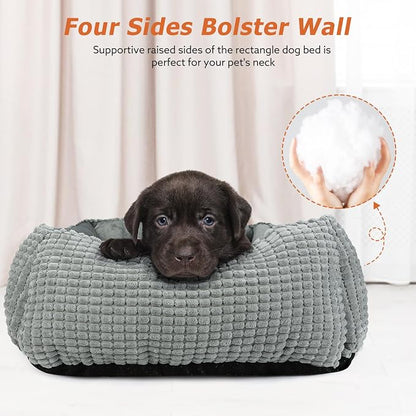 MIXJOY Large Dog Bed for Large Medium Small Dogs, Rectangle Washable Orthopedic - Image 3