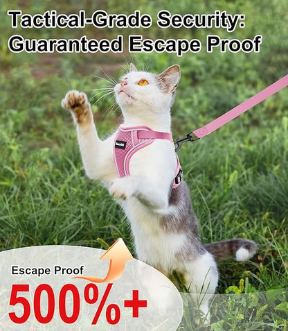 Cat Harness and Leash for Walking Escape Proof Soft Adjustable Cat Leash - Image 2