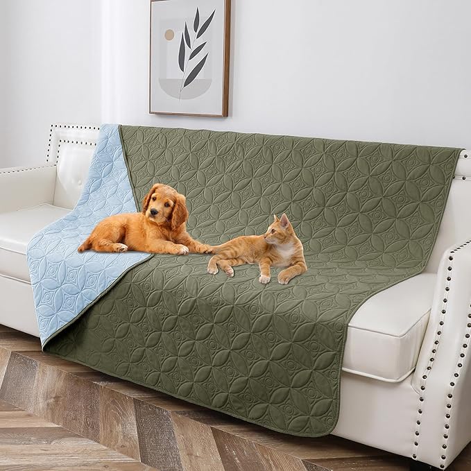 Waterproof Dog Blanket, 52x82 inches Pet Couch Covers by TuffeelHome
