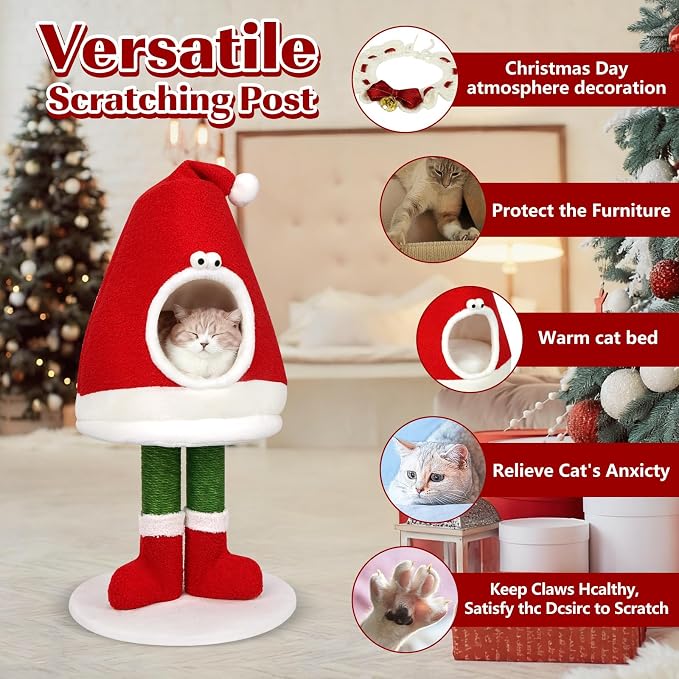 Cat Bed Scratching Post, Comes - Image 3