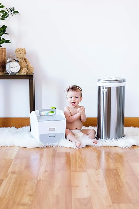 Ubbi Steel Diaper Pail, Odor Locking, No Special Bag Required, Award-Winning - Image 4