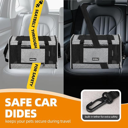 Cat Carrier Soft-Sided Travel Bag - Image 7