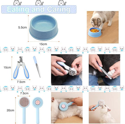 39PCS Kitten Starter Kit, Cat Supplies, Featuring 23-Piece Toy Set, Single-use - Image 5