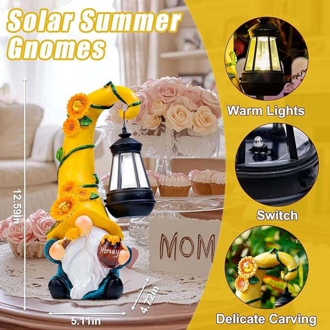 Mom Birthday Gifts-Garden Gnome Statue - Image 4