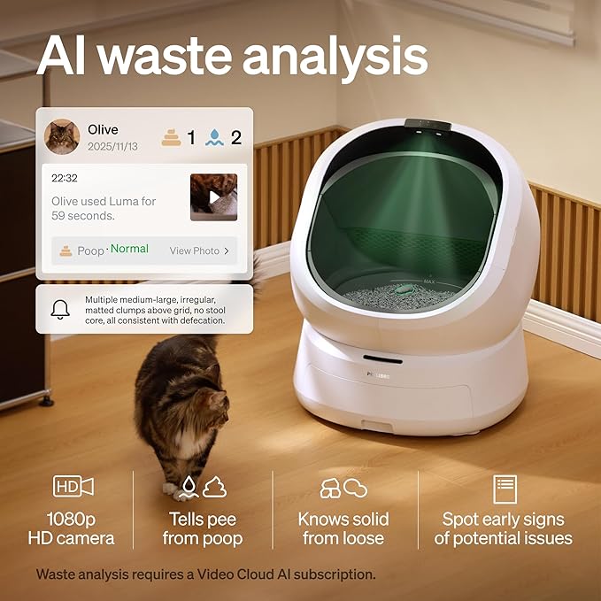 PETLIBRO Luma Automatic Cat Litter Box AI-Camera Waste Analysis, Auto - Image 4