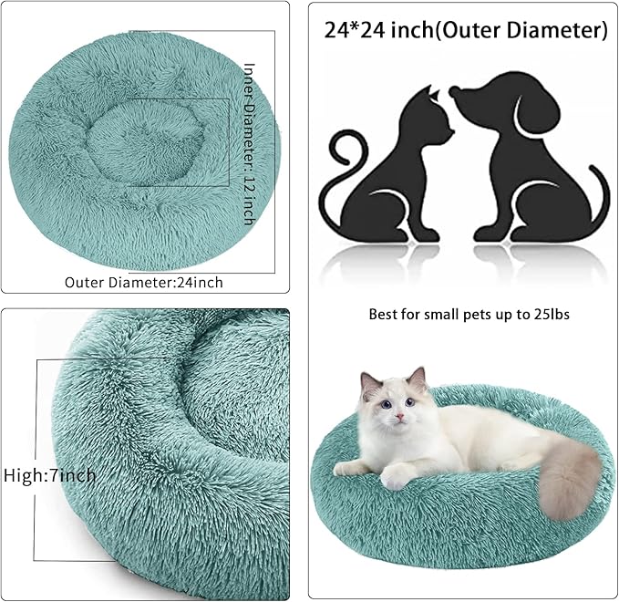 Nisrada Dog Bed for Small Medium Large Dogs, 24 inch Calming Dogs Bed, - Image 5