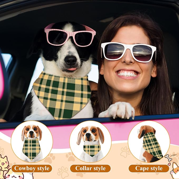 Sanwuta 120 Pcs Stripe Dog Bandanas Bulk Bandanas - Image 4