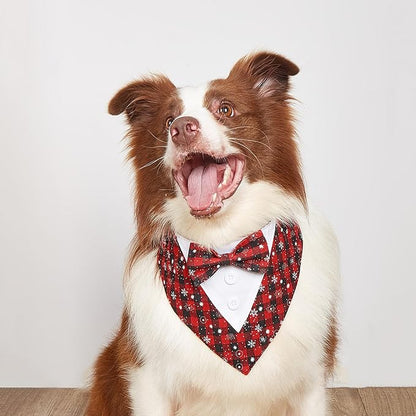 ADOGGYGO Christmas Dog Tuxedo Bandana - Image 4