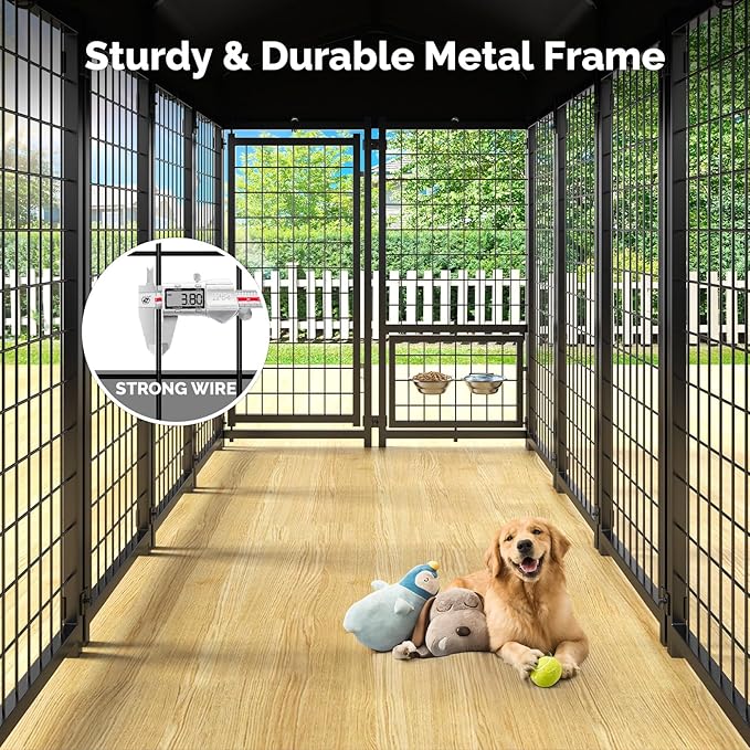 Sino Luban 2PCS Outdoor Dog Kennel Outside Run - Image 5