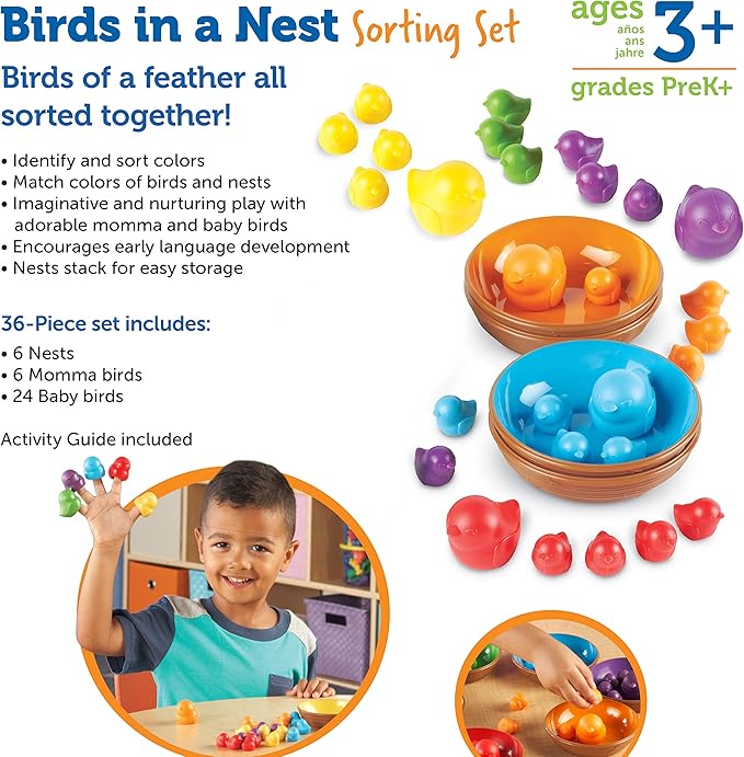 Learning Resources Birds in a Nest Sorting Set - Image 6
