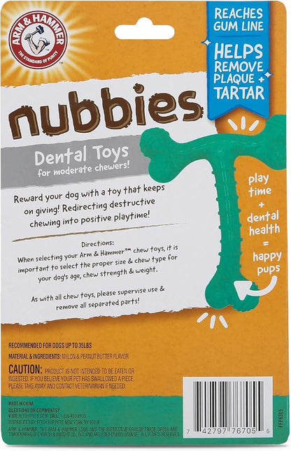 Arm & Hammer Nubbies T-Bone Dental Dog Chew Toy - Image 7