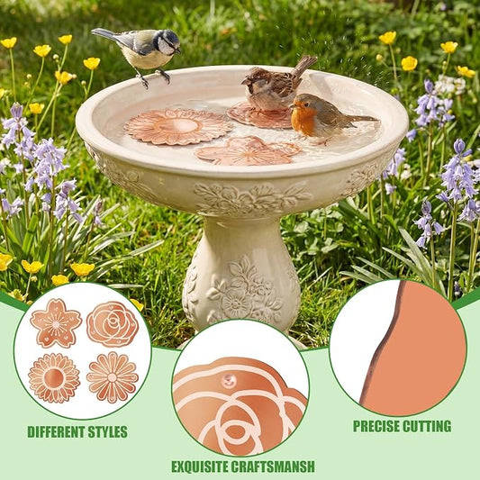4 Pack Bird Bath Copper Disk Bird Bath Purification Disk - Image 2