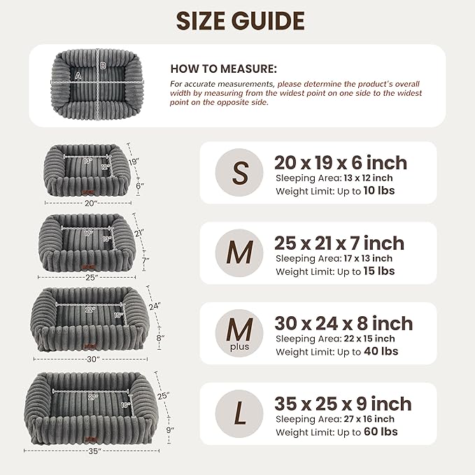 Washable Dog Bed for Small Medium Dogs - Image 4
