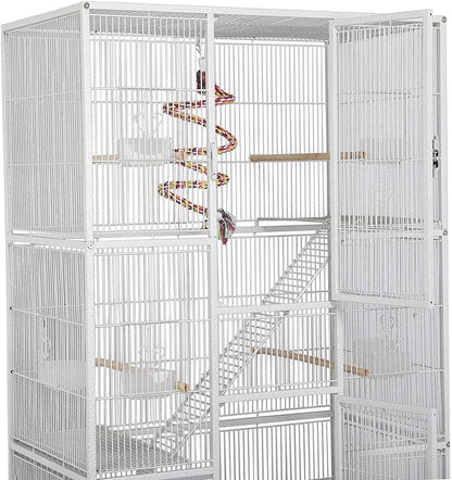 Yaheetech 69-Inch Extra Large Wrought Animal Cage Metal 3 Levels Small Animal - Image 5