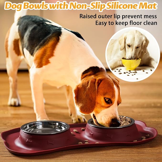 Hubulk Pet Dog Bowls 2 Stainless Steel Dog Bowl - Image 6