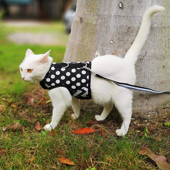 Cat Harness and Leash for Walking Escape Proof, Adjustable Cat Vest Harness - Image 6
