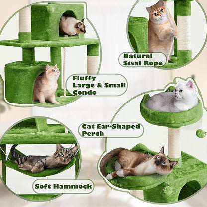 Yaheetech 62.5inches Cat Tree Cat Tower Kitten Condo - Image 3