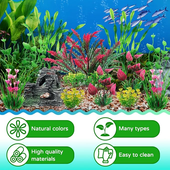 Fish Tank Accessories Aquarium Plants, Aquarium Decorations Plants - Image 2