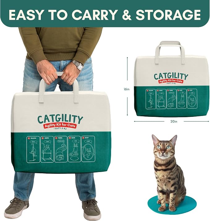 ALBERT & MIA CATGILITY Cat Agility Equipment + Clicker Trainer Guide – Exercise - Image 9