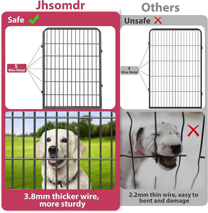 Dog Playpen, 40 inch 14 Panels Dog Pen Indoor Pet Dog Fence Outdoor - Image 6