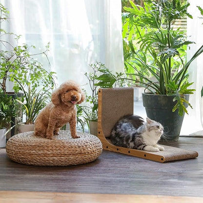 FUKUMARU Cat Scratcher, 26.8 Inch L Shape Cat Scratch Pad Wall Mounted - Image 4