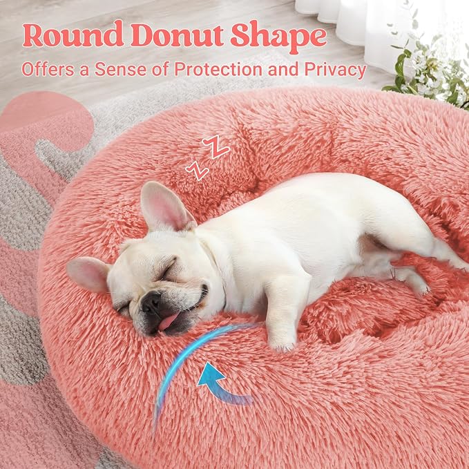 rabbitgoo Calming Dog Bed for Small Medium, 27 inches Pet Bed Machine Washable - Image 4