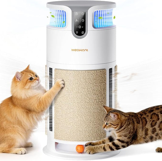 Meowant Air Purifier for Home, Pet Air Purifier 360°Air Intake & Air Outlet for by Meowant
