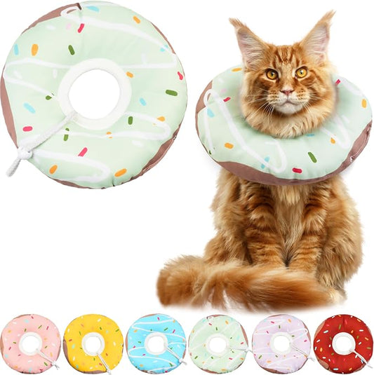 Cat Cone Collar Soft, Waterproof Cat Recovery Collars Spay Cones to Stop by Hpetppy