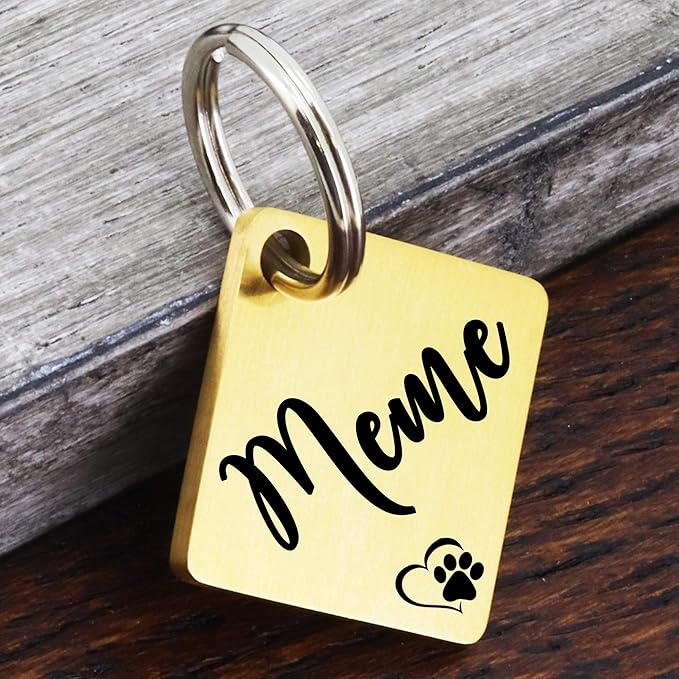 Ultra Joys Dog ID Tag, Custom Dog Tag Personalized Cat Tag, Pet ID Tag - Image 2
