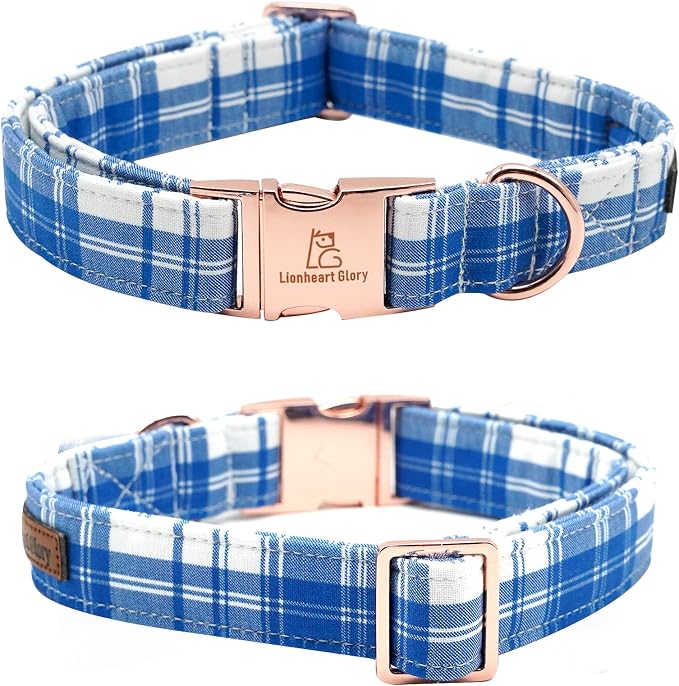 Lionheart glory Dog Collar, Boy Dog Collar Bowtie Blue Adjustable Dog Bowtie - Image 2