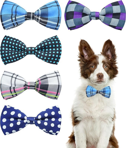 PET SHOW 5 Pack Pet Big Dogs Collar Embellishment Attachment Bow Ties by PETSHOW