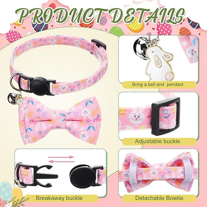Hsei 6 Pcs Easter Cat Collar Bulk - Image 4