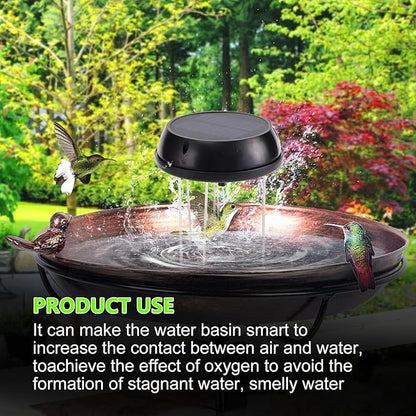 Bird Bath Solar Swing Device, Stainless Steel Bird Bath Bubble Device, Suitable - Image 4