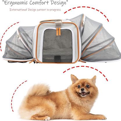 Airline Approved Pet Carrier Backpack Under seat, Soft Unique Dog Purse Travel - Image 3