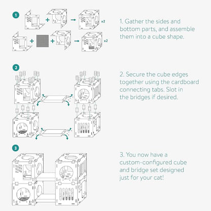Navaris Modular Cardboard Cat House - Image 4