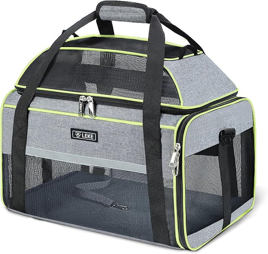 Lekereise Top-Expandable Pet Carrier 18x11x11Inch Delta American United Airline by Lekereise