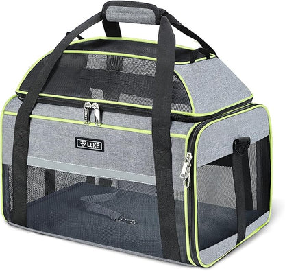 Lekereise Top-Expandable Pet Carrier 18x13x9.5 Inch Southwest Frontier Airline by Lekereise