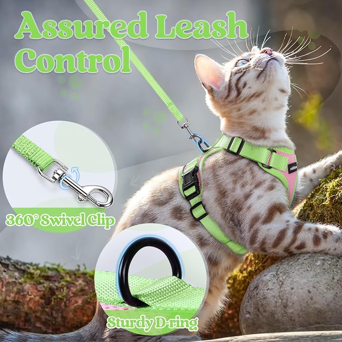 rabbitgoo Cat Harness and Leash Set, Escape Proof Soft Adjustable Vest Harnesses - Image 4