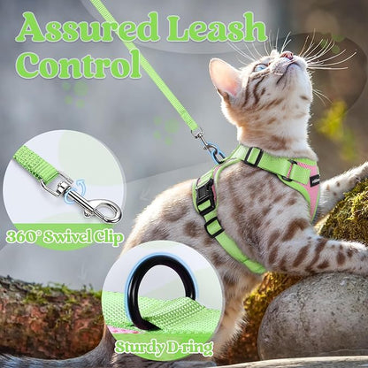 rabbitgoo Cat Harness and Leash Set, Escape Proof Soft Adjustable Vest Harnesses - Image 4