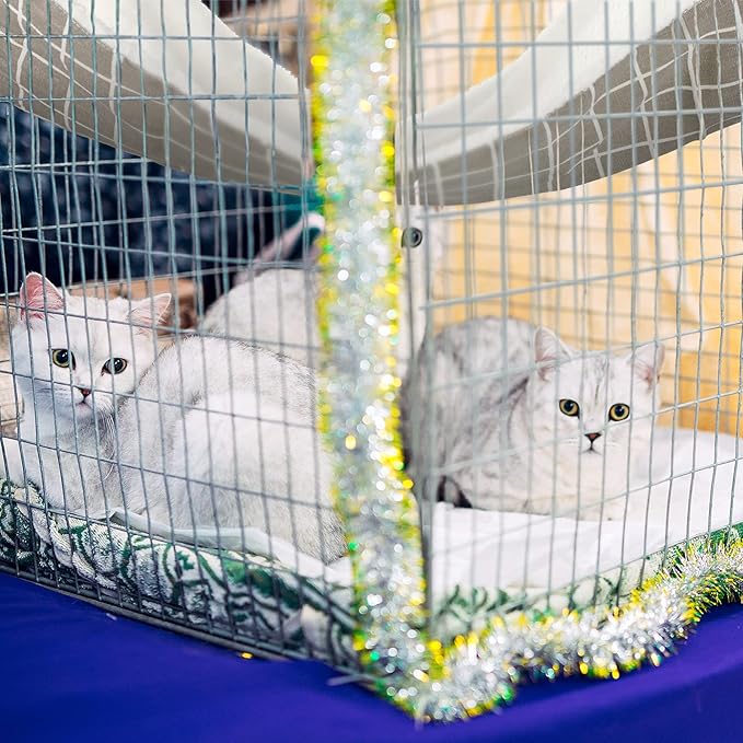 2 Pieces Reversible Cat Hanging Hammock Soft Breathable Pet Cage Hammock - Image 2