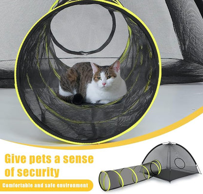Outdoor Cat Enclosures Indoor, Portable Mesh Tent, Playhouse - Image 6