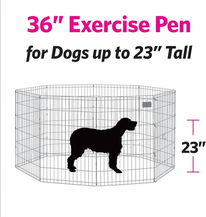 MidWest Homes for Pets Folding Metal Dog Exercise Pen, Indoor/Outdoor Playpen - Image 7