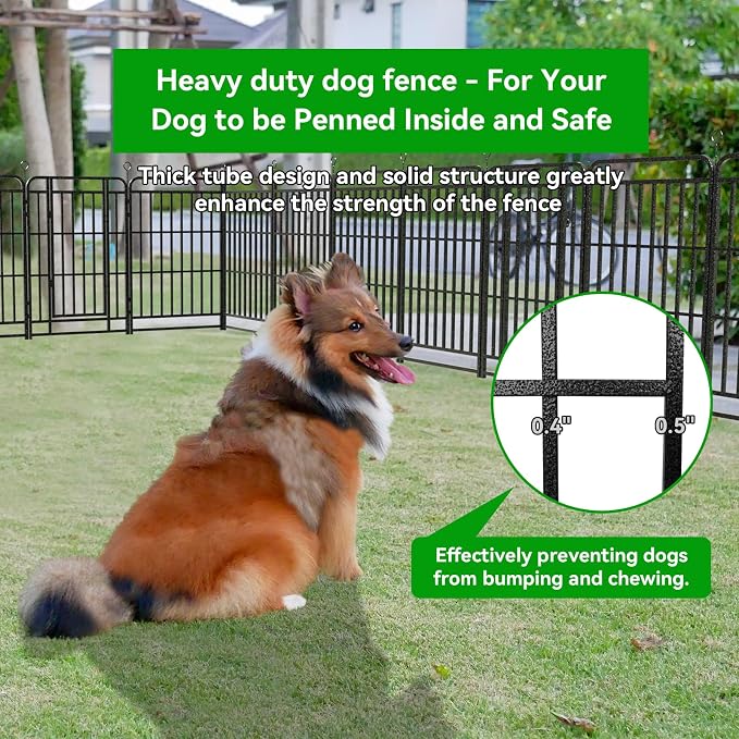 Heavy Duty Dog Playpen: 16 Steel Panels 40" Height, Square Steel Pipe - Image 5