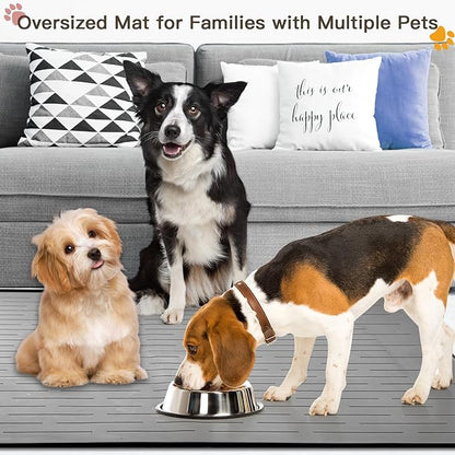 Largest Dog Food Mat, 39.5"x29.5" Silicone Dog and Cat Mat - Image 4