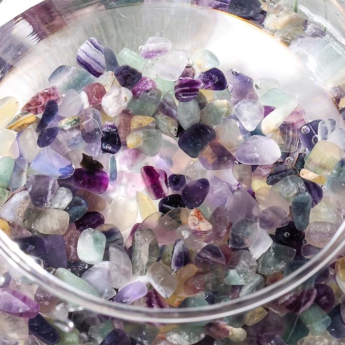 JOHOUSE Quartz Crystals, Crushed Chips Tumbled Polished Stones Assorted - Image 4