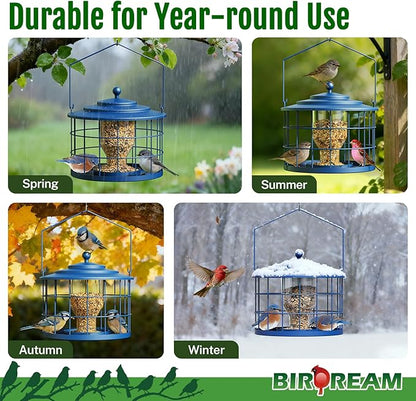Squirrel Proof Bird Feeder, Metal Cage Bird Feeder - Image 6