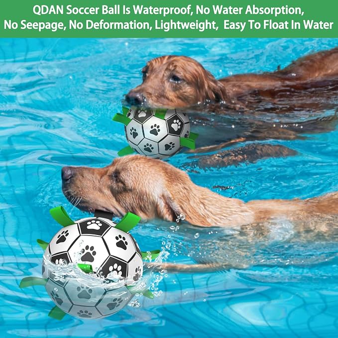 QDAN 2 PCS Dog Toys Soccer Ball Set - Image 7