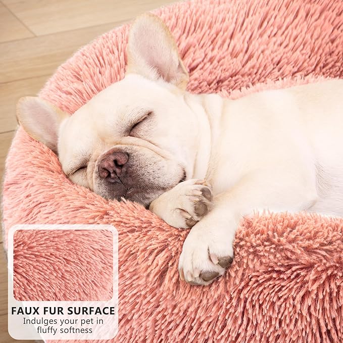 MIXJOY Orthopedic Dog Bed Comfortable Donut Cuddler Round Pet Beds Ultra Soft - Image 3