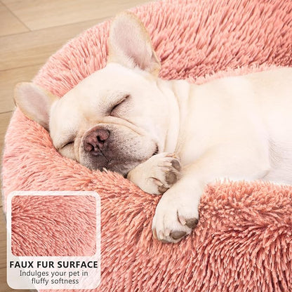 MIXJOY Orthopedic Dog Bed Comfortable Donut Cuddler Round Pet Beds Ultra Soft - Image 3