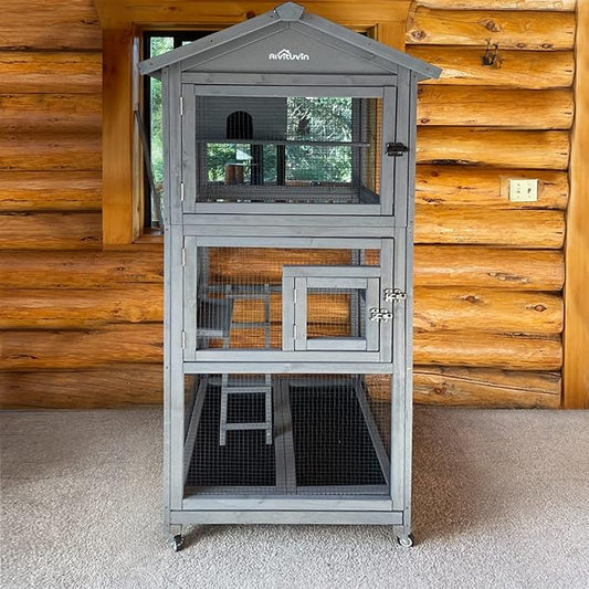 Aivituvin Bird Cages Outdoor Bird Aviary Indoor Parakeet Cage by Aivituvin